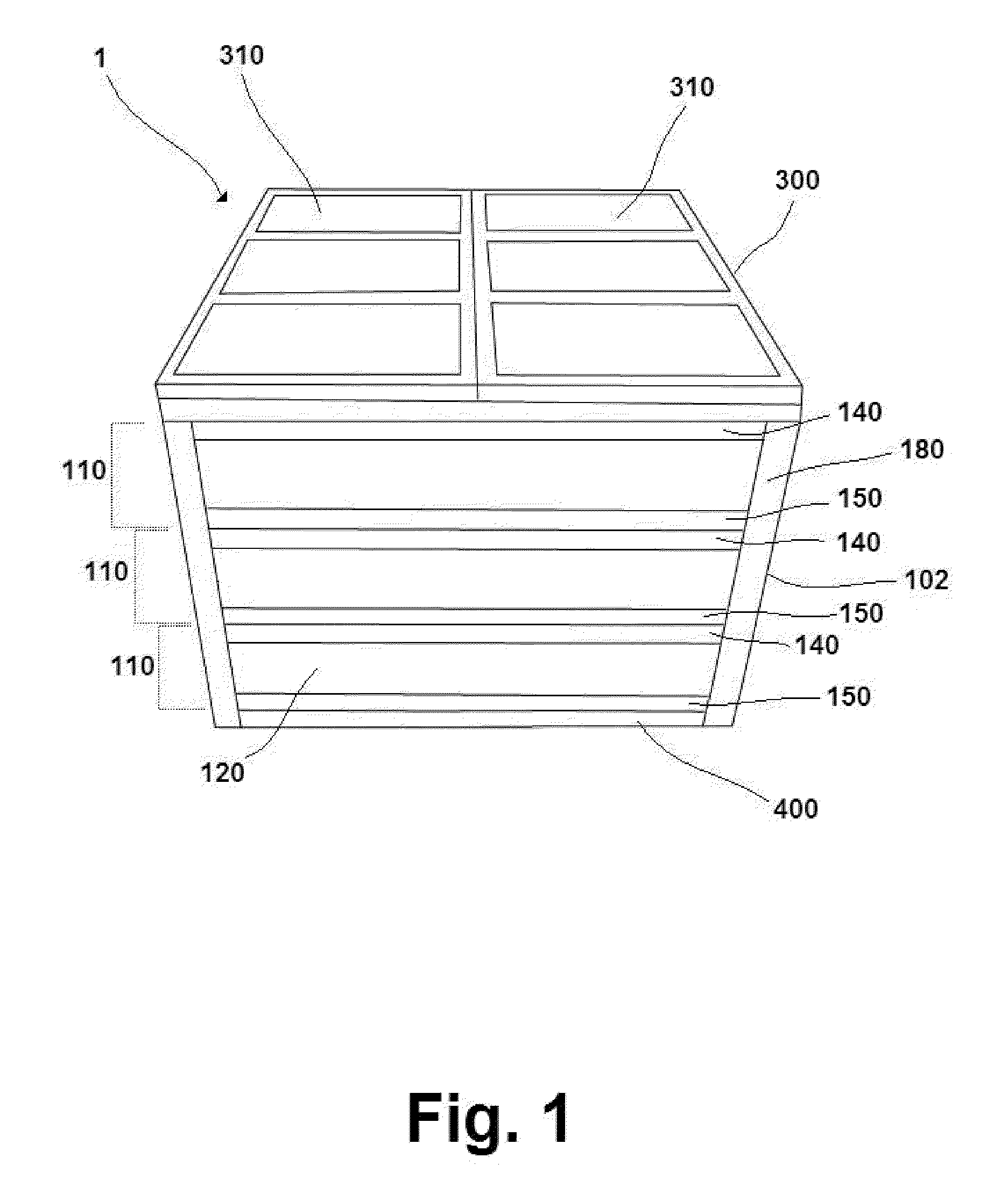 Modular insulated water tank