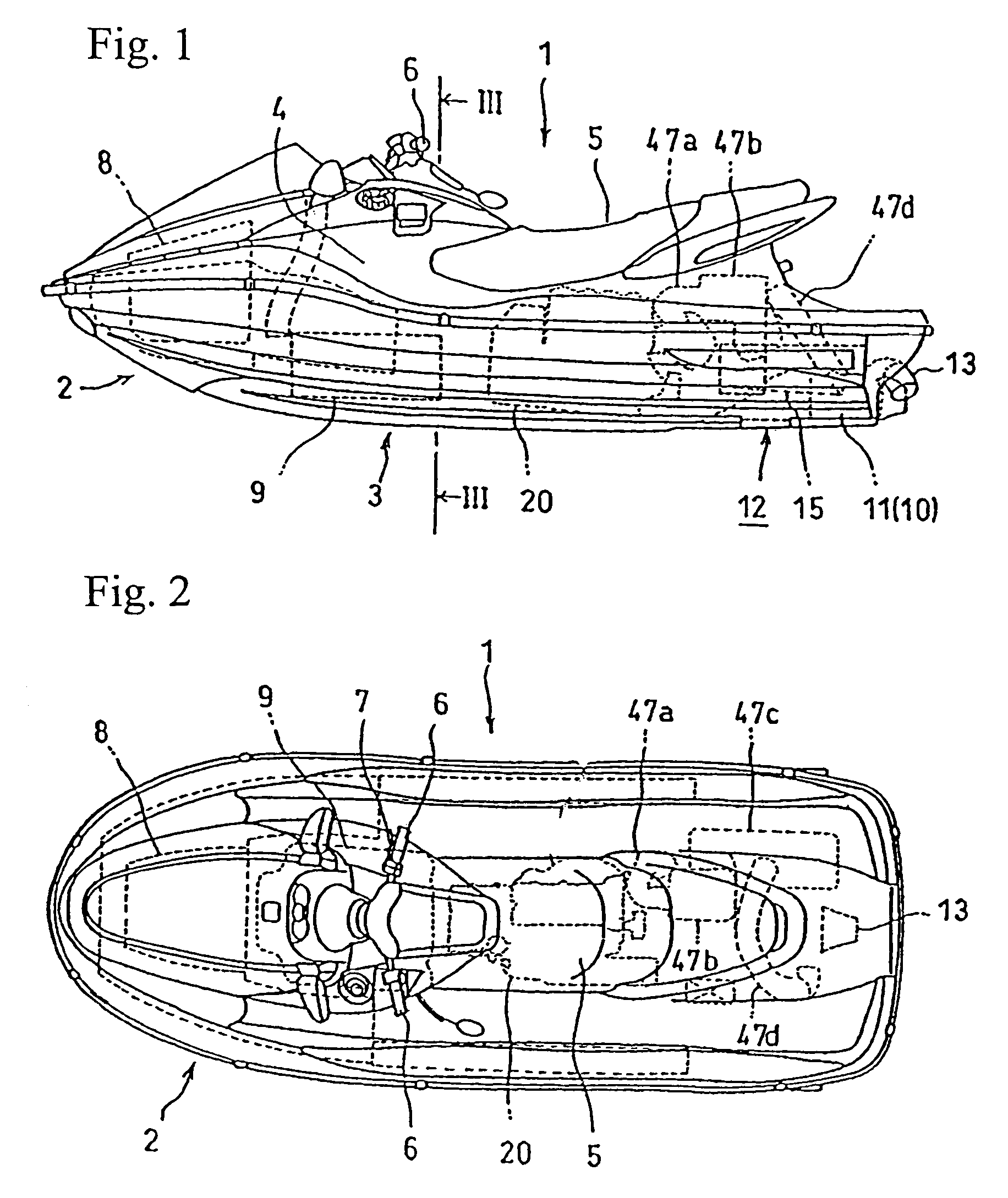 Internal combustion engine including improved balance shaft structure, and personal watercraft incorporating same