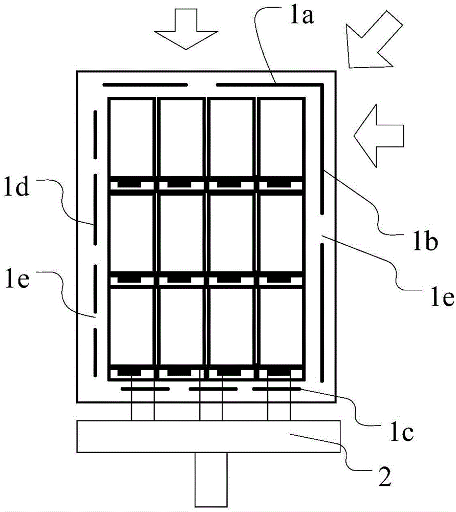 Auxiliary sealing structure, box-matching substrate and display device