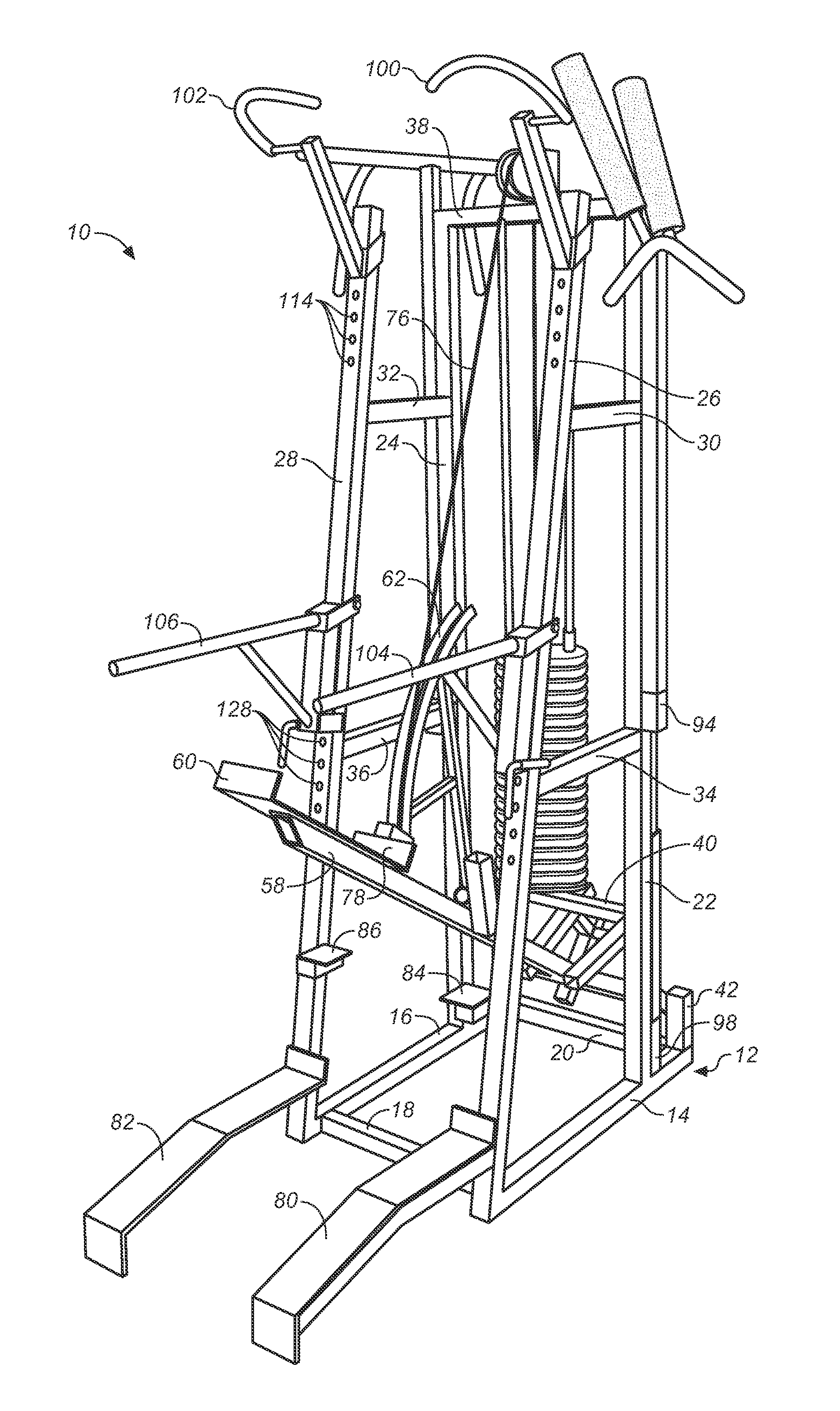 Multistation exercise apparatus