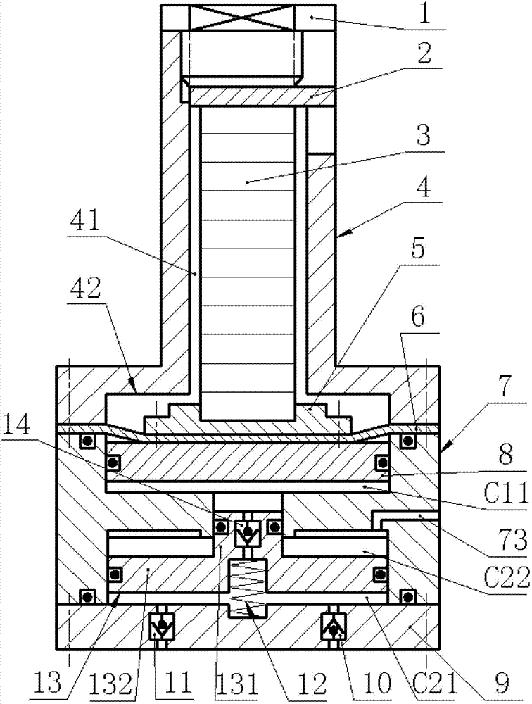 Piezo-stack pump capable of driving double-piston in tandem connection