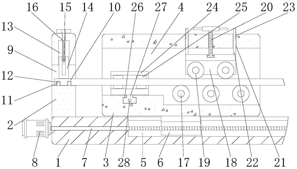 A shape and position treatment device for large-scale generator ventilation channel steel after drawing