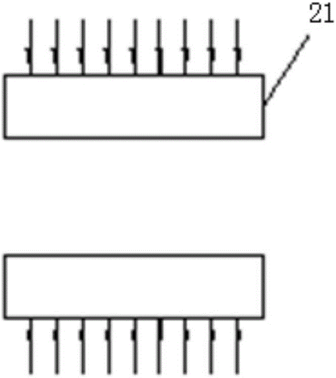 Testing device for breaking rock with coupling effect of static load and water pressure and using method of testing device