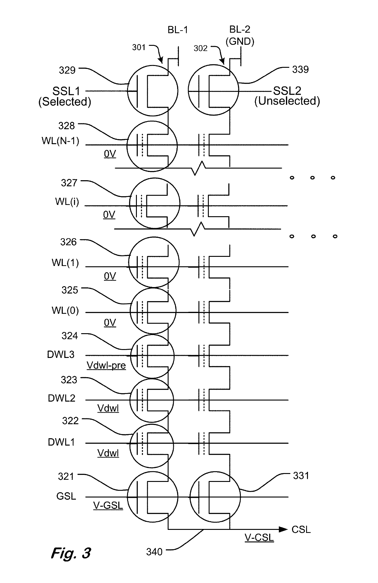 Programming NAND flash with improved robustness against dummy WL disturbance