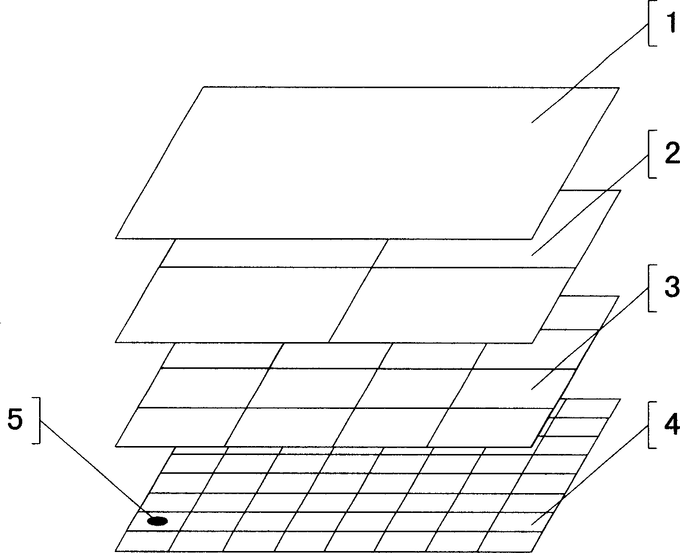 Method for carrying out city grid unit information administration by employing digital technology