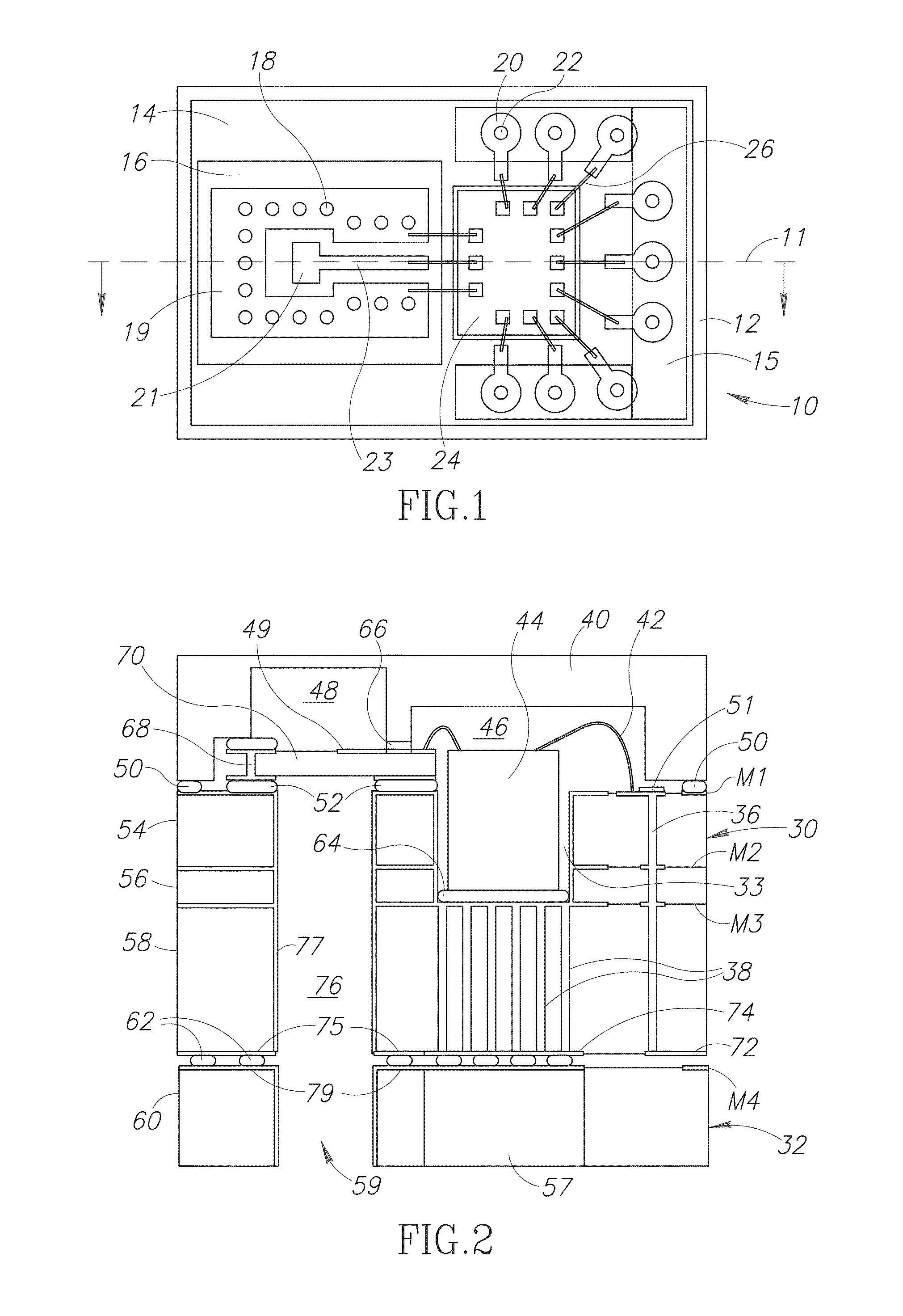 Electronic package for millimeter wave semiconductor dies