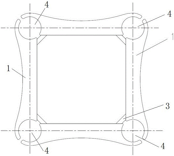 A bundle spacer rod and support members thereof