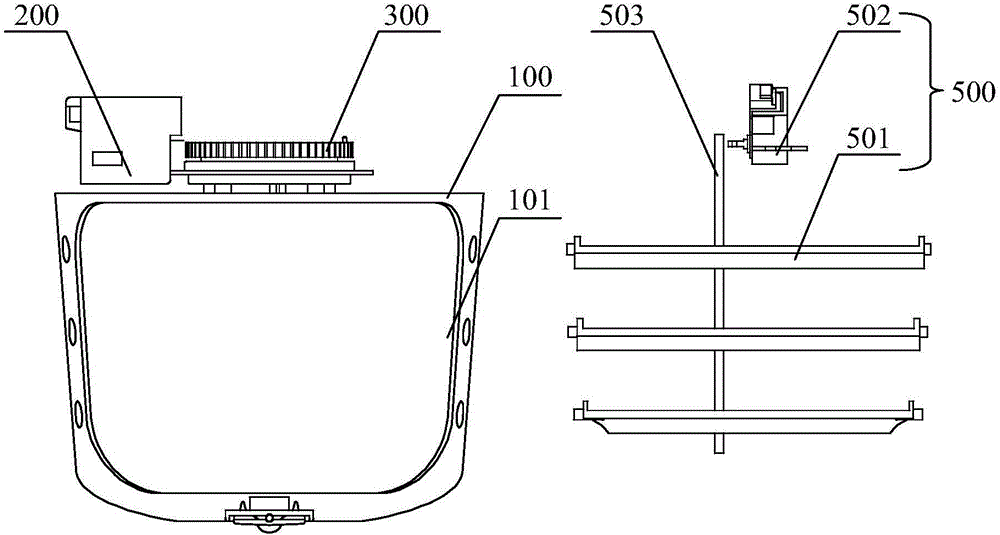 Air sweeping support and air conditioner