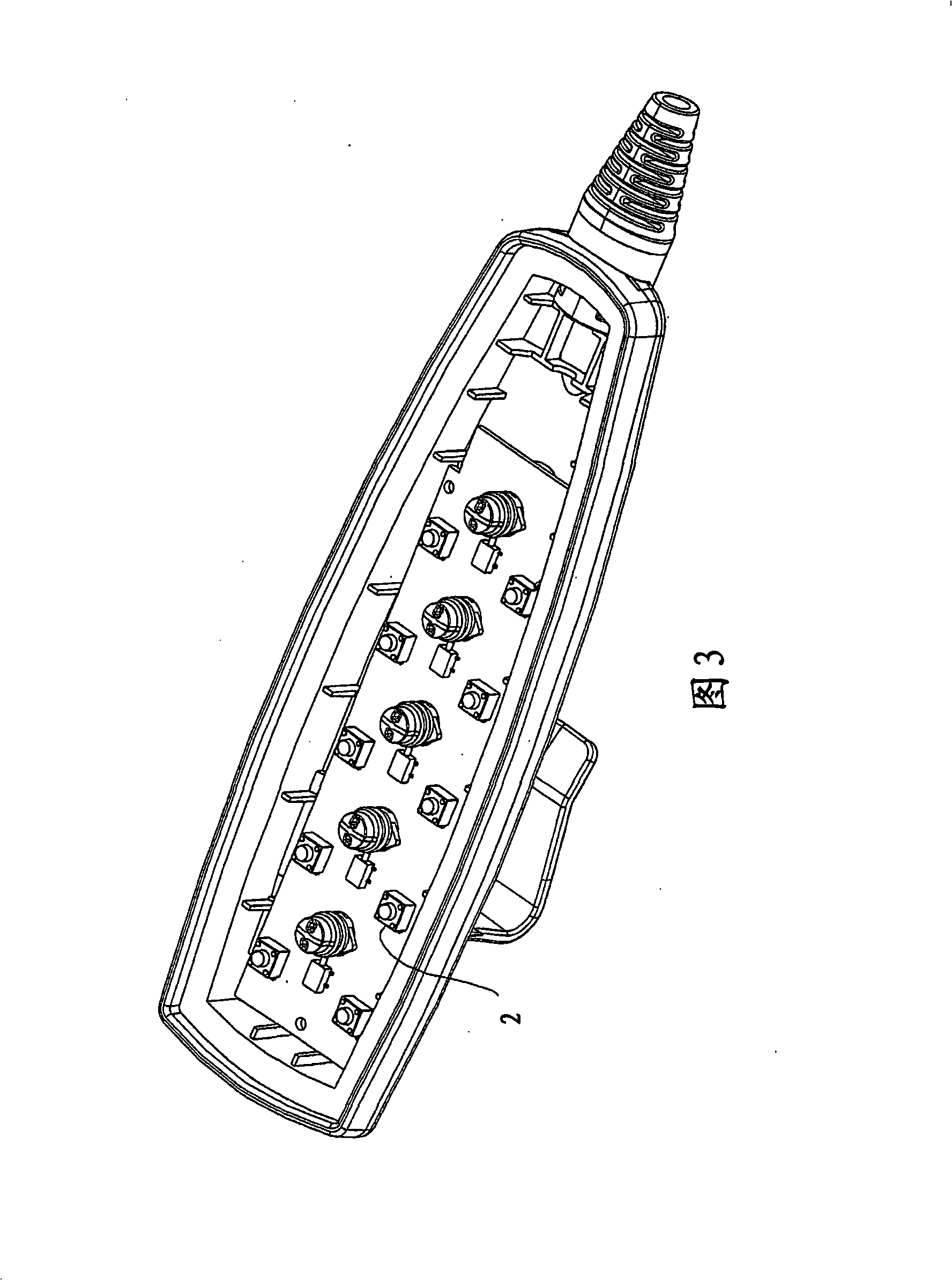 Electric hand control, especially for electrically adjustable hospital and care beds