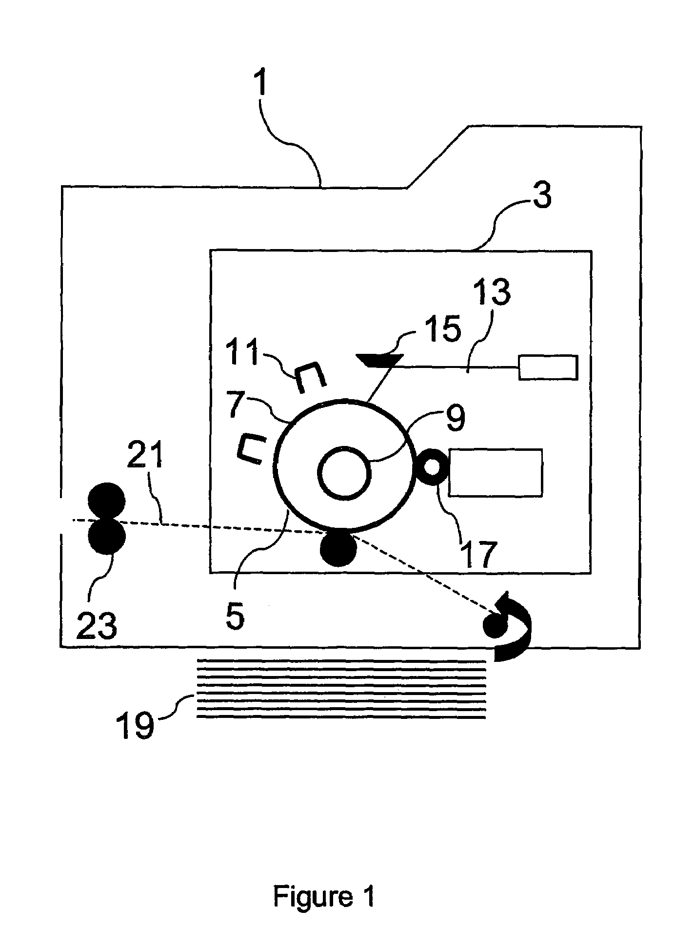 Roller for a printer and a method of cooling the roller surface