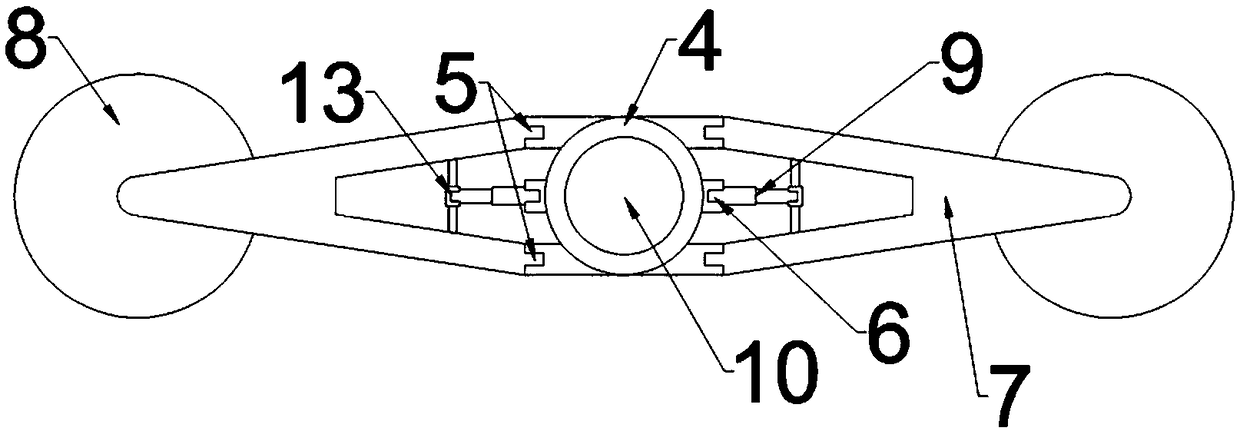 Wind wave and oscillation-combined floater power generation device adaptable to ice periods and power generation method