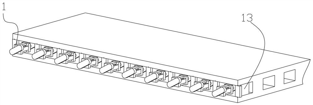 Pre-buried veneer connecting structure and mounting method thereof