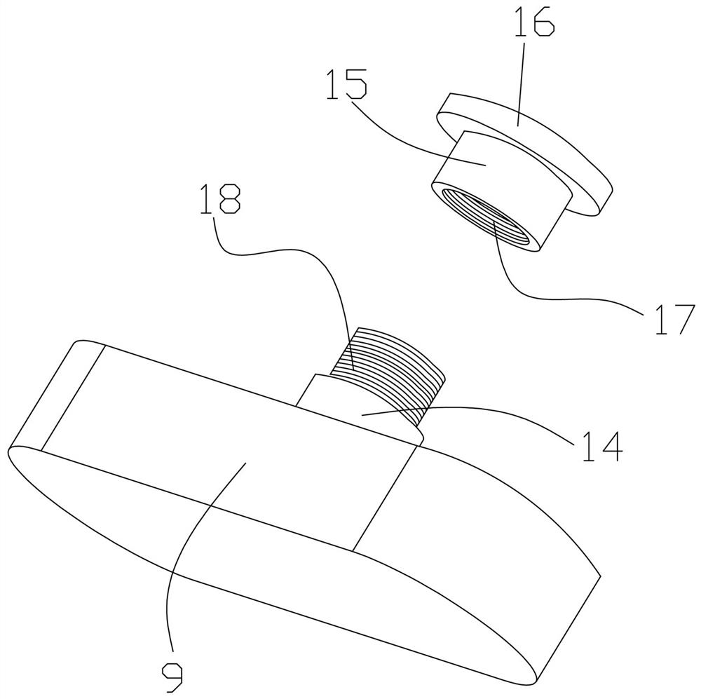 Pre-buried veneer connecting structure and mounting method thereof