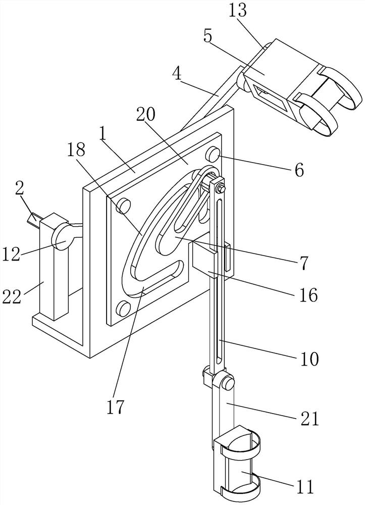 Four-limb linkage training device for rehabilitation in nursing department