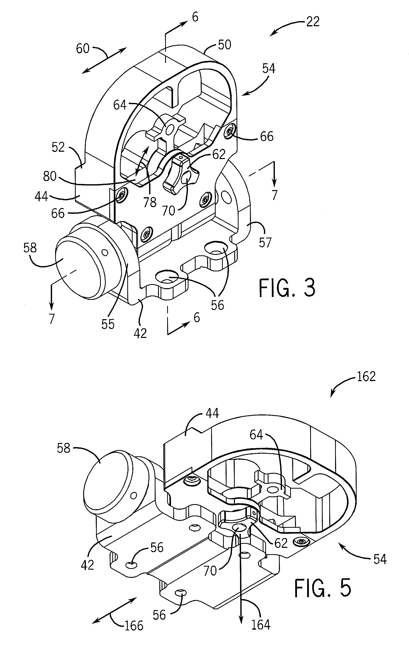 Multiple sight gun sight assembly