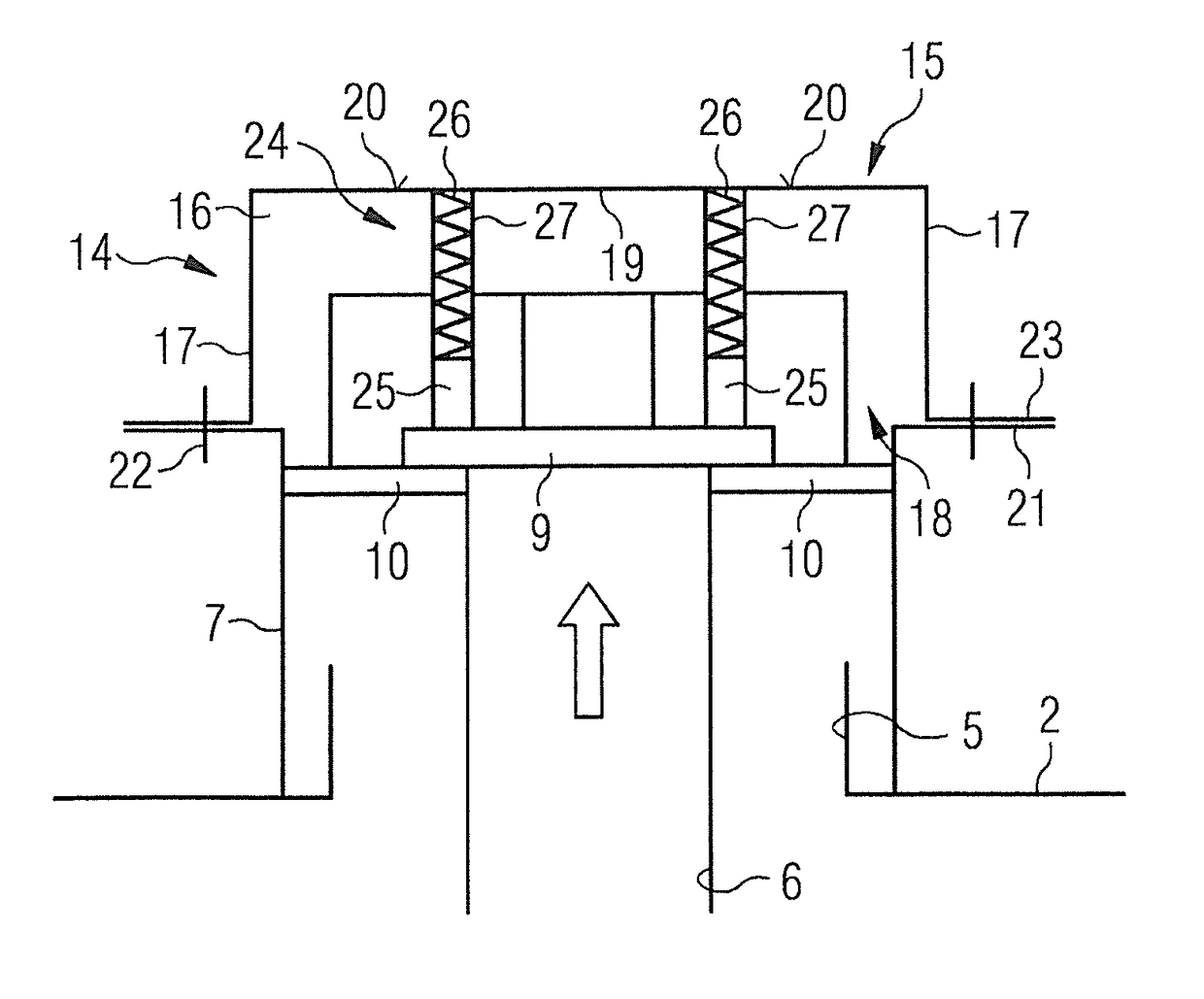 Pressure limiting valve for a cryostat containing a cryogen and a superconducting magnet