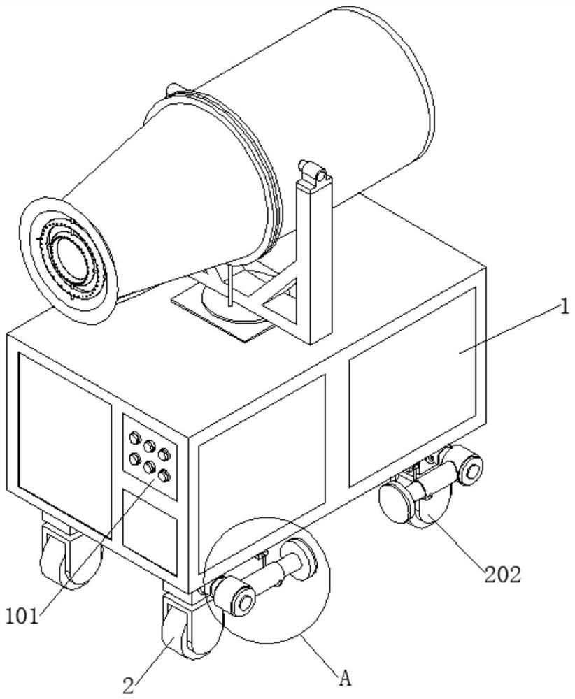 Tunnel construction dust removal device