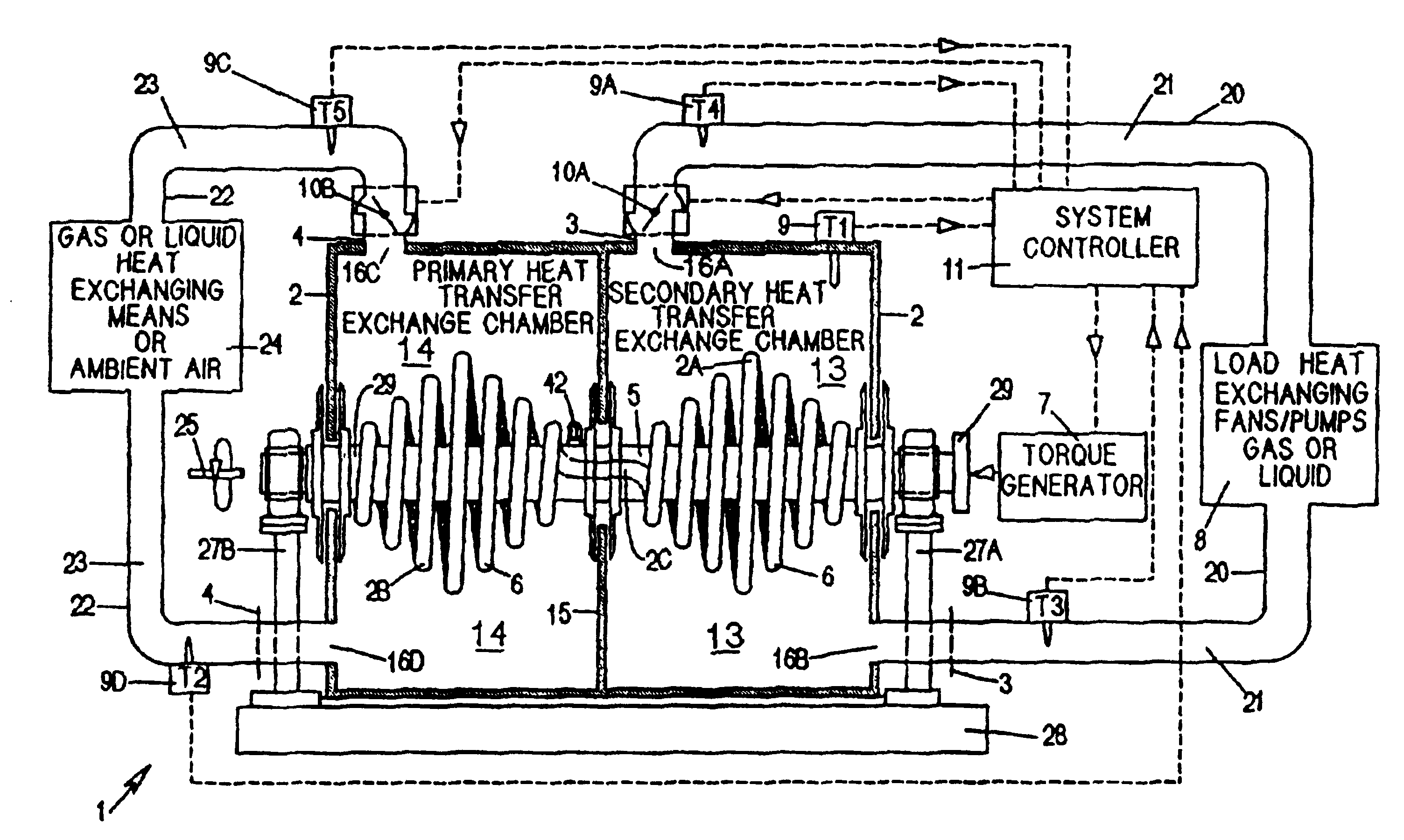 Centrifugal heat transfer engine and heat transfer systems embodying the same