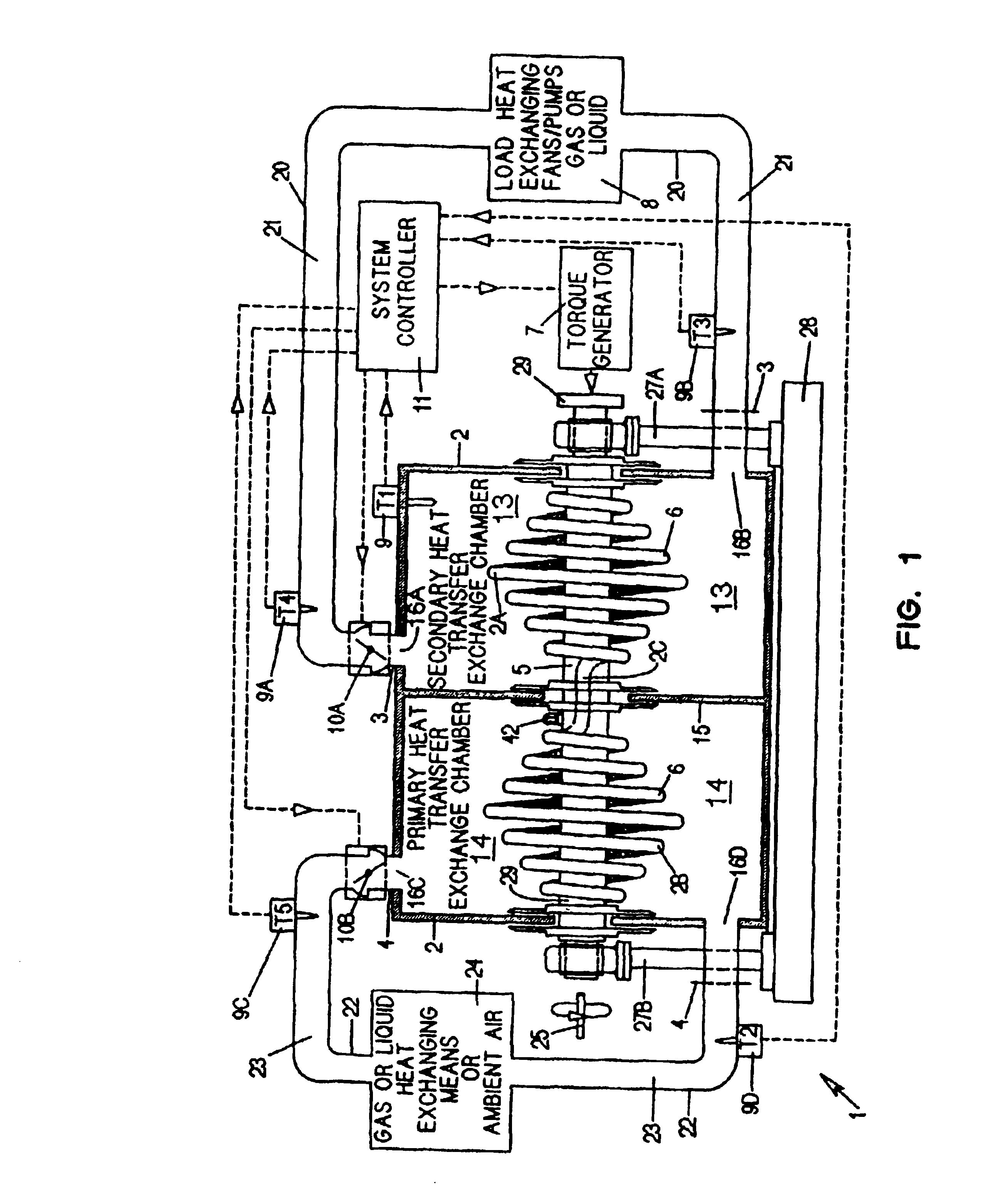 Centrifugal heat transfer engine and heat transfer systems embodying the same