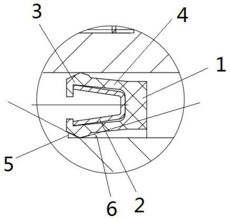 Energy storage sealing structure and dynamic sealing device for high-pressure medium easy to vaporize