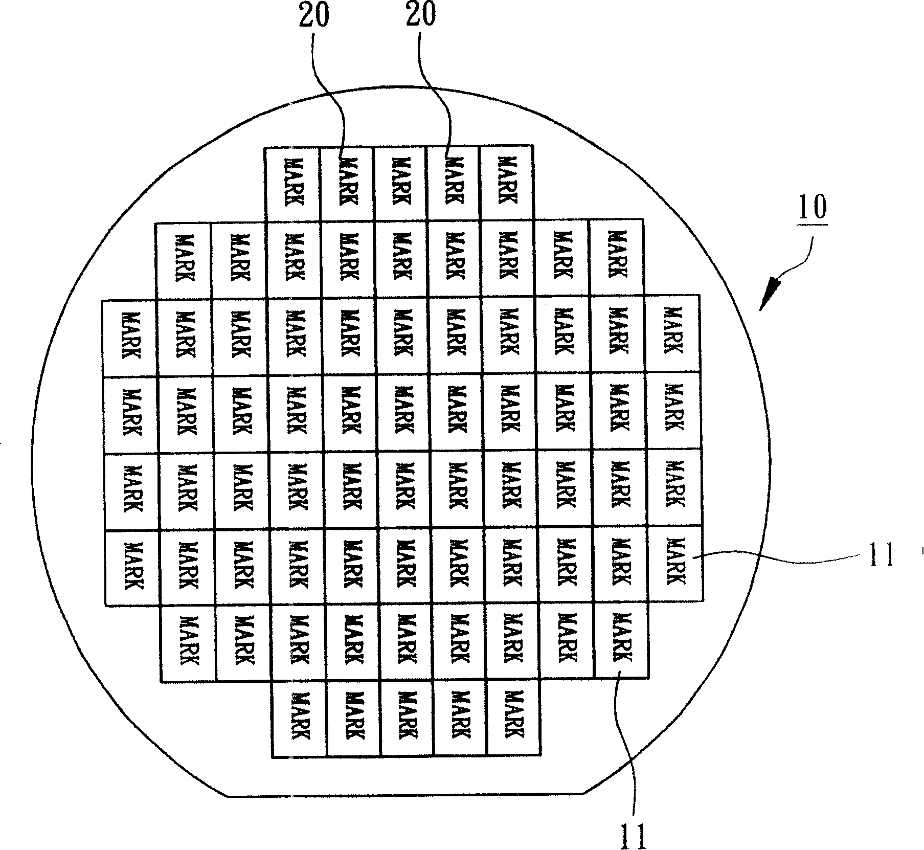 Wafer laser marker method