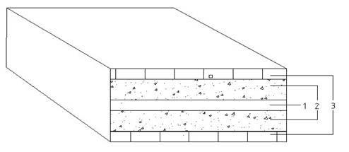 Heat preservation wall slab for rear wall of greenhouse