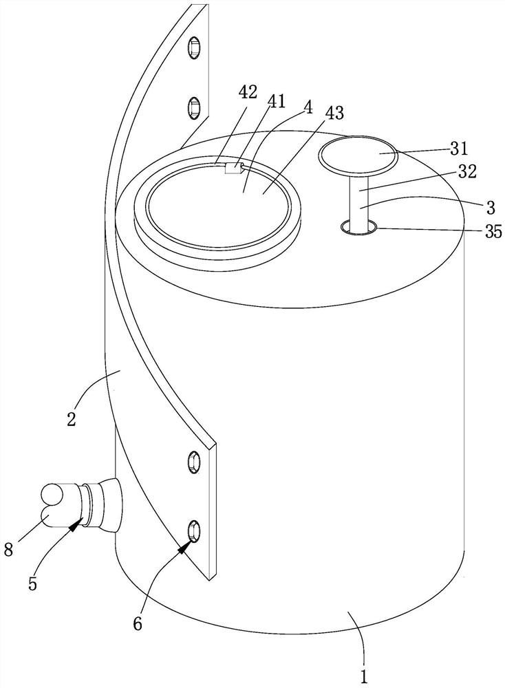 Laundry detergent adding device for household intelligent washing machine