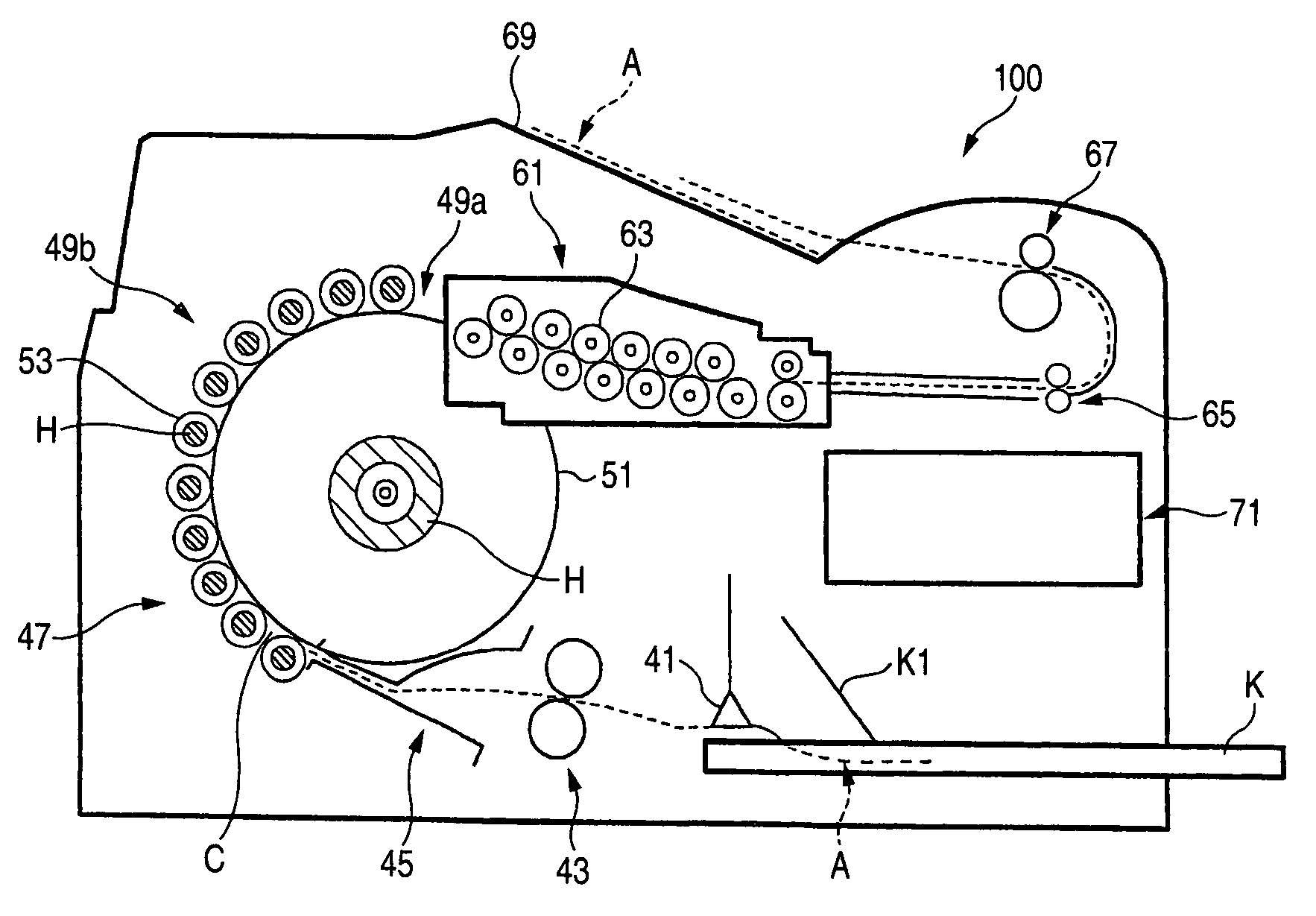 Thermal developing apparatus