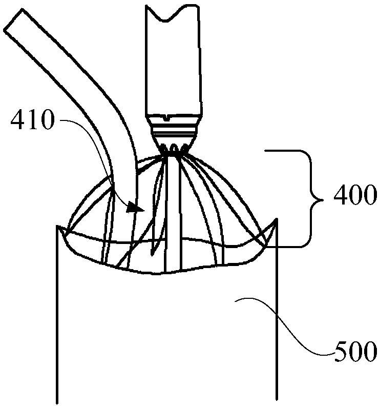 Branch-type coated stent graft and branch-type coated stent graft system