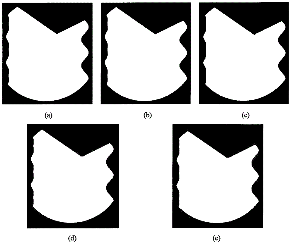 Method for estimating precise circumferences of target boundaries based on gray level information