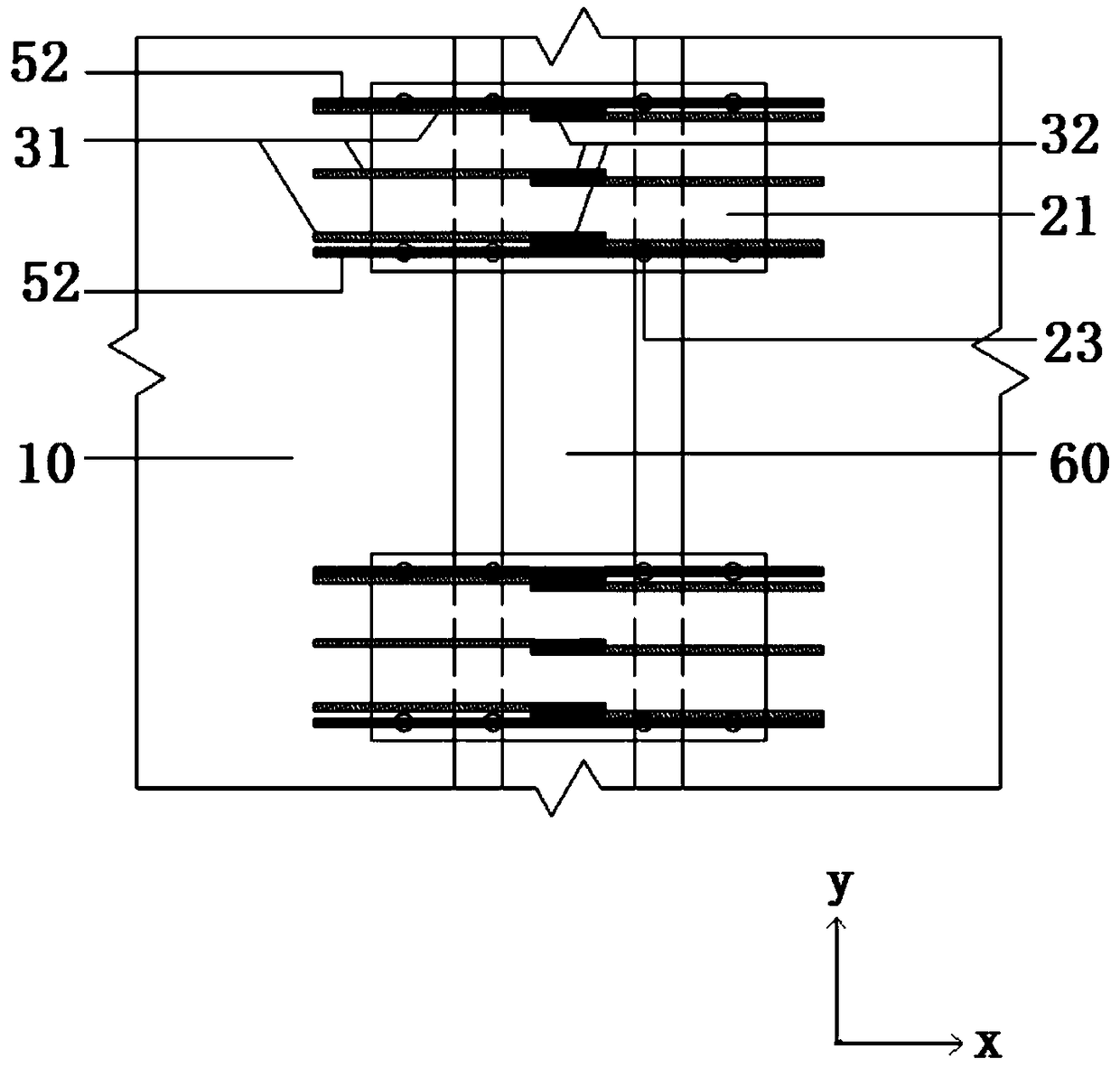 Hinge joint sealing connection device