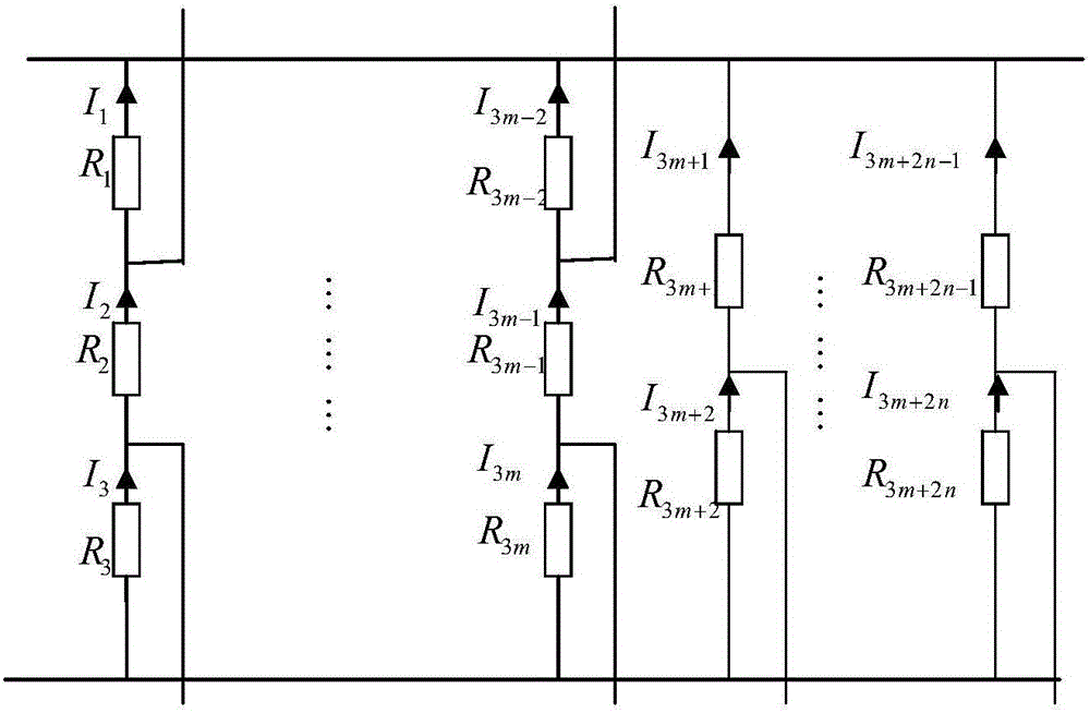 On-line evaluation method of switching resistor of transformer substation in three-second wiring mode