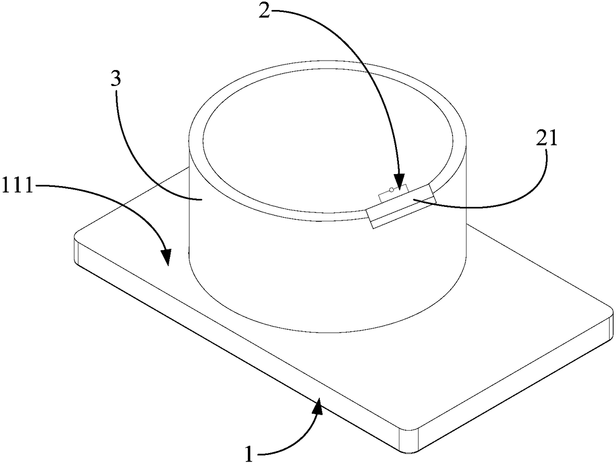 Temperature measuring device, temperature measuring system and control method of cooking appliance