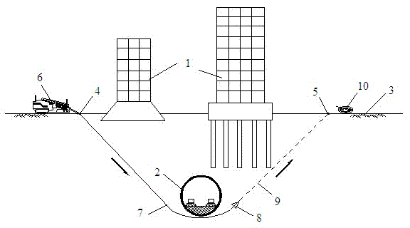 Construction method for treating operating metro tunnel settlement by using anchor cable method