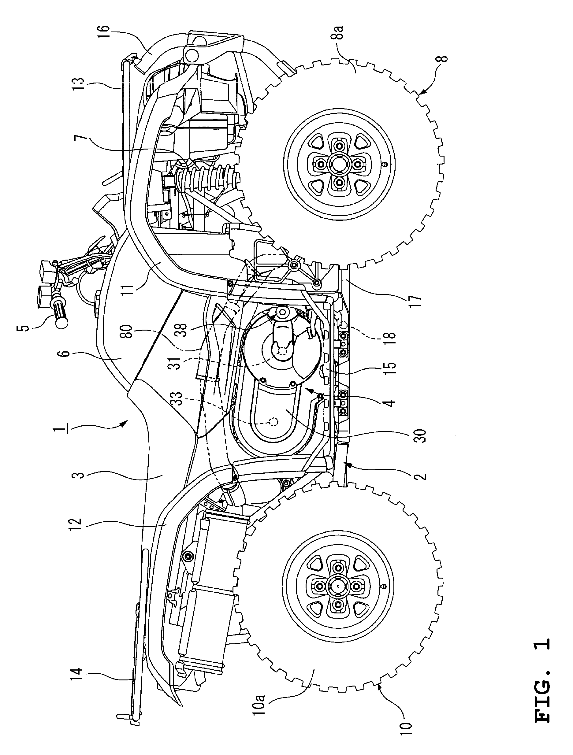 V-belt continuously variable transmission and straddle-type vehicle