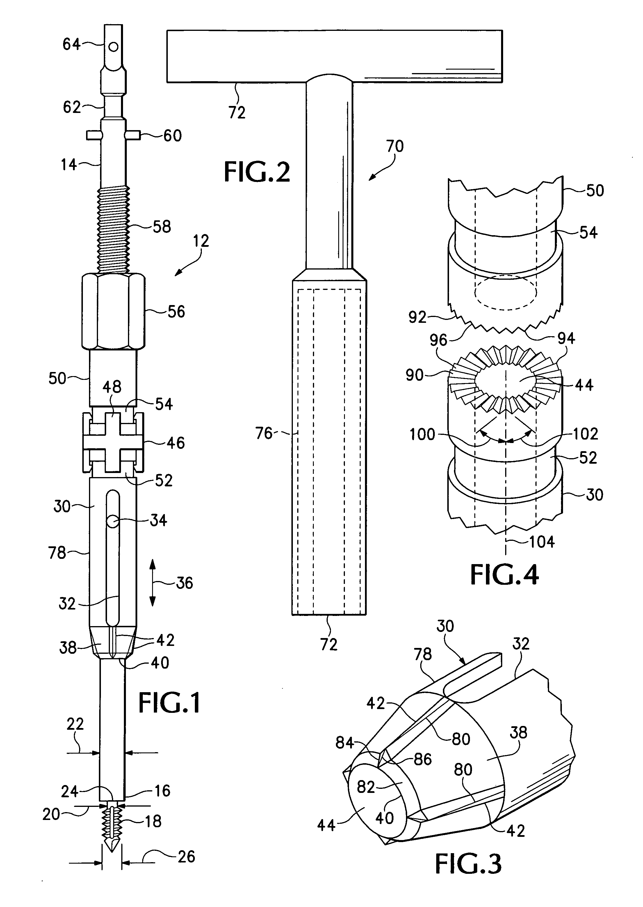 Device and method for mounting an object on a bone