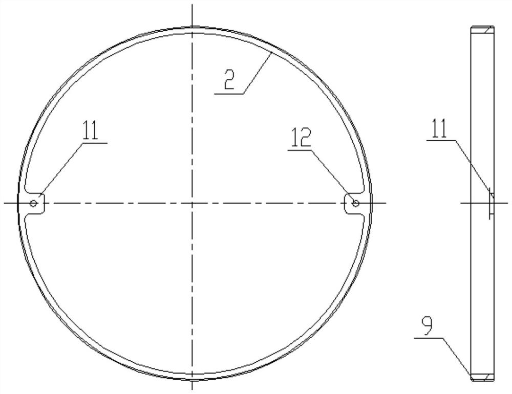 Launch canister rear cover structure and mounting and using method