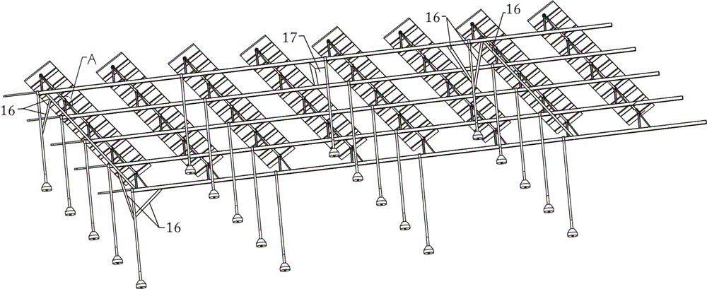 Combined grating type intelligent photovoltaic power generation system