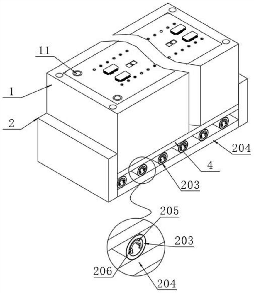 Circuit board with stepped blind holes