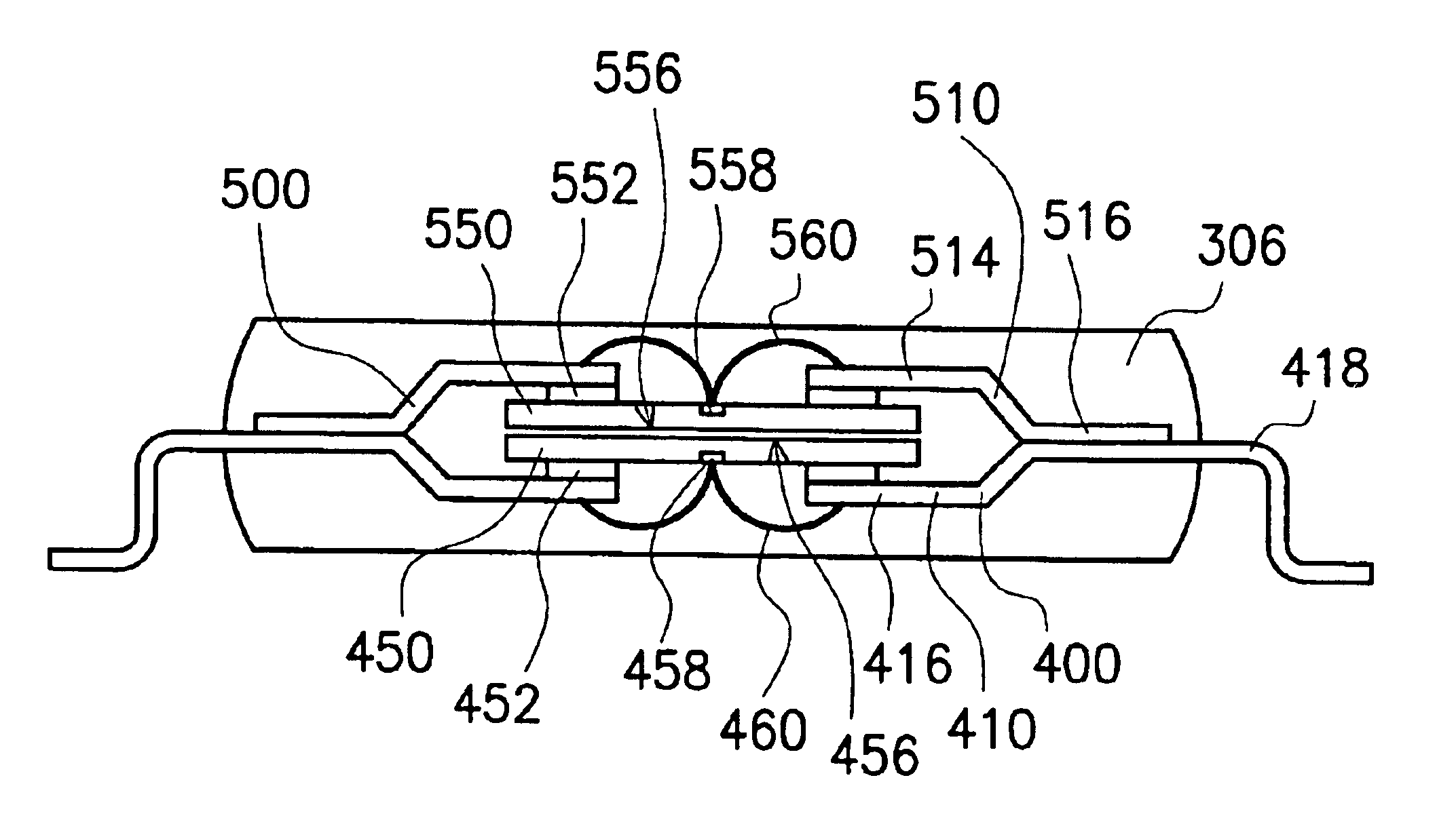 Multi-chip semiconductor package structure