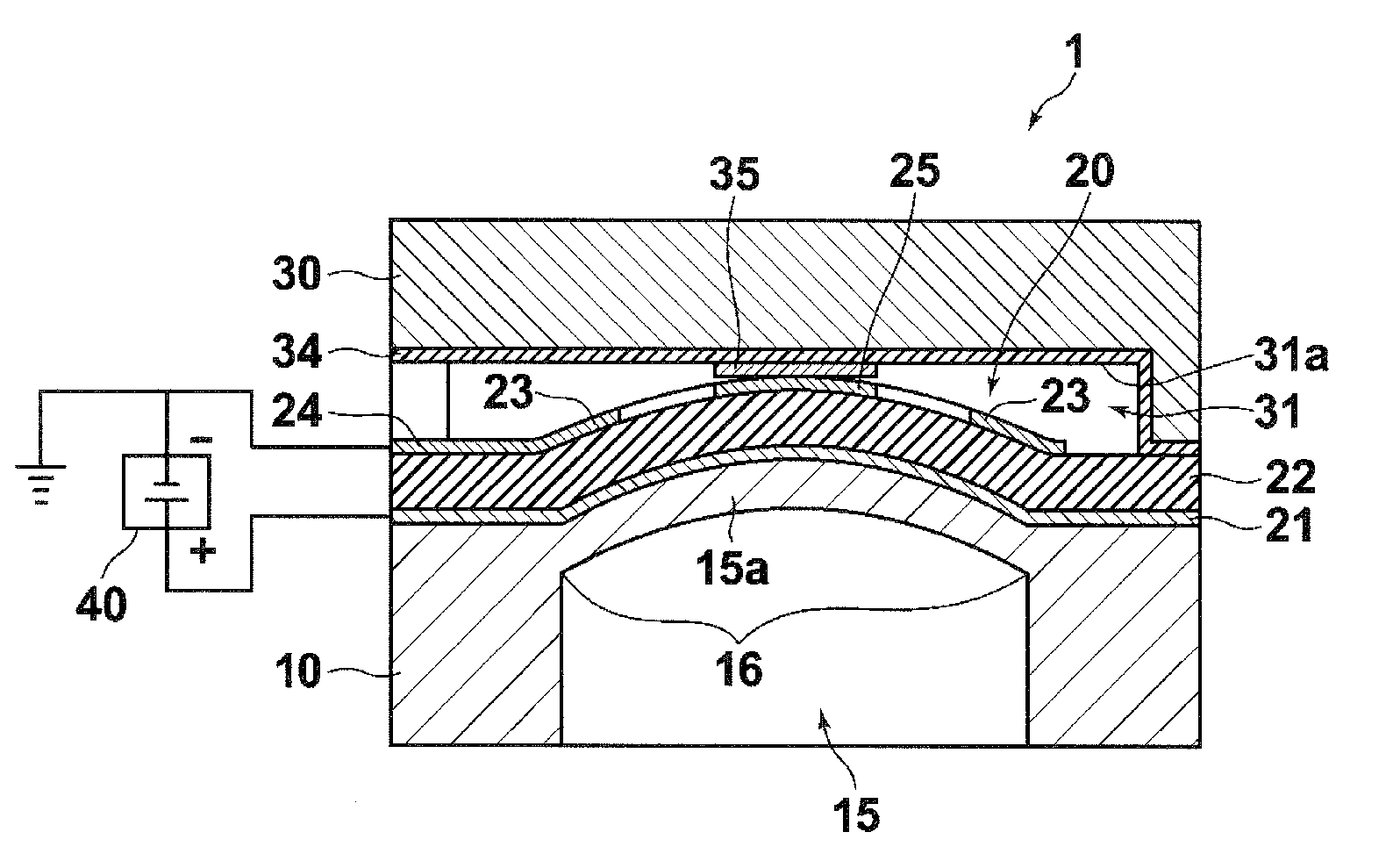 Piezoelectric MEMS element, voltage control oscillator, communication apparatus, and method of manufacturing piezoelectric drive type MEMS element