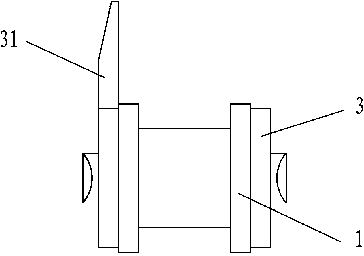 Chain special for conveying wood