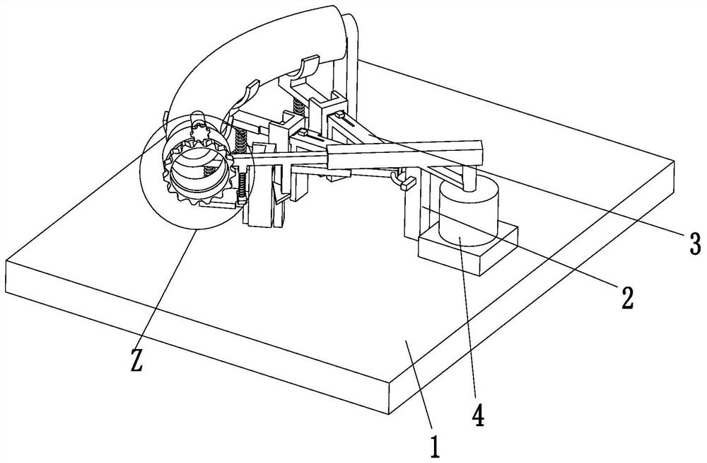 Metal bent pipe polishing machine