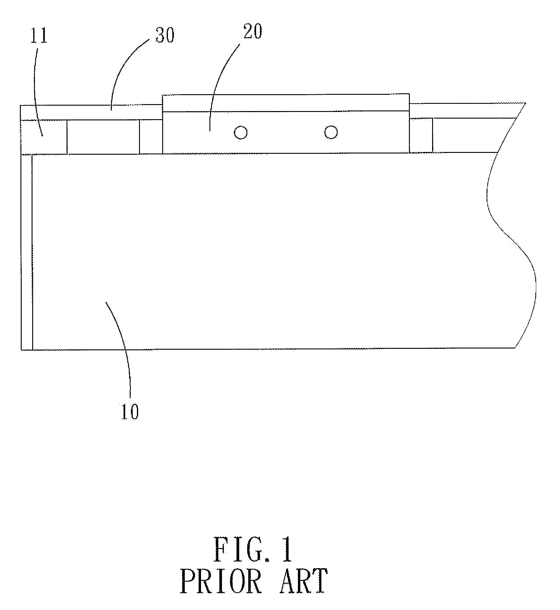 Linear Table with an Adjustable Dust-proof Structure