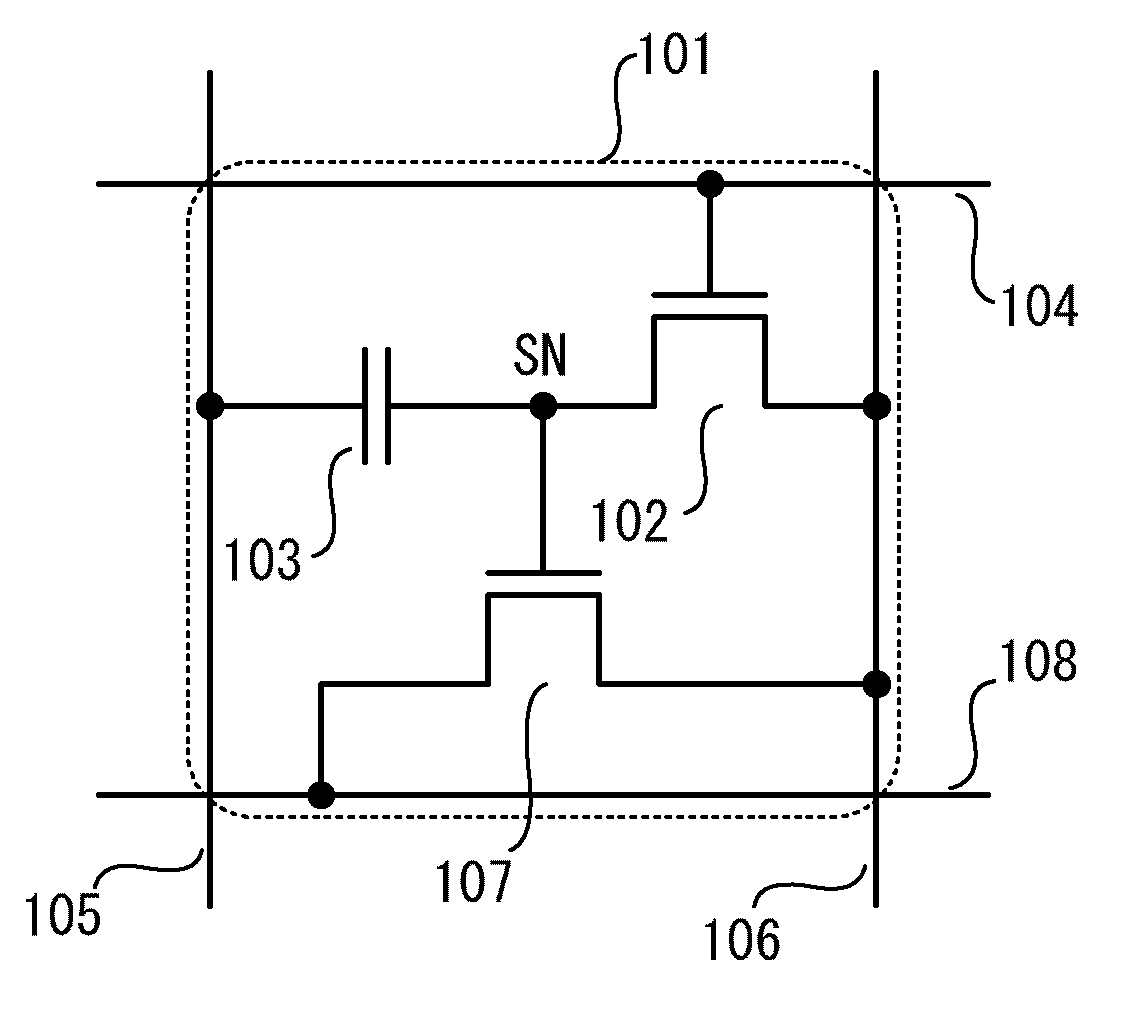 Gain cell semiconductor memory device and driving method thereof