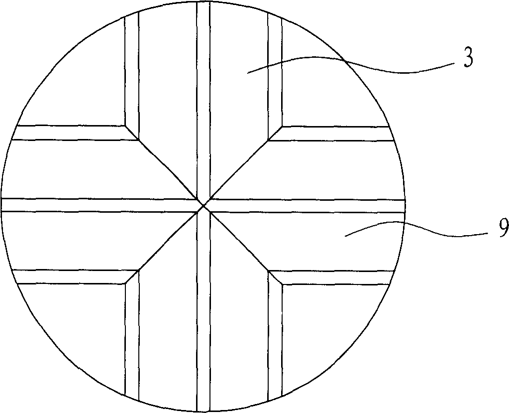 Keel frame for paving floor tiles