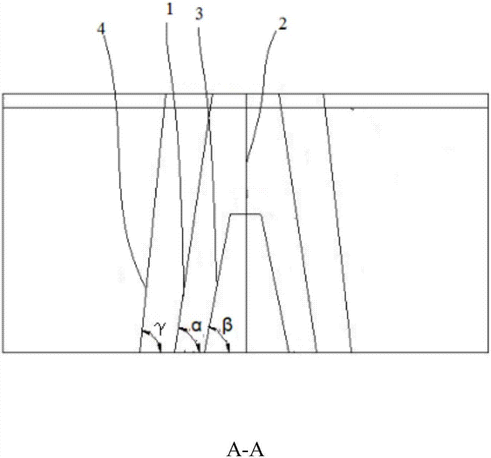 Hard rock stone head deep hole slotting and blasting method