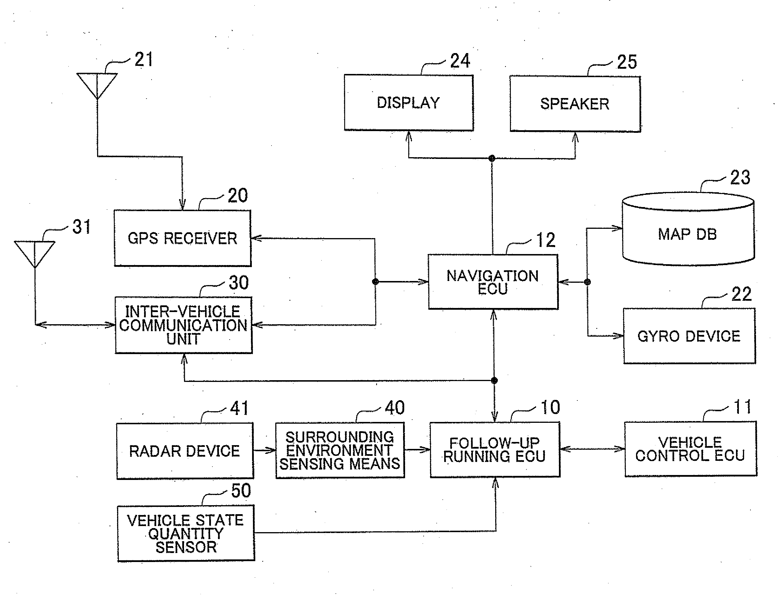 Vehicle control apparatus, target lead-vehicle designating apparatus, and vehicle control method