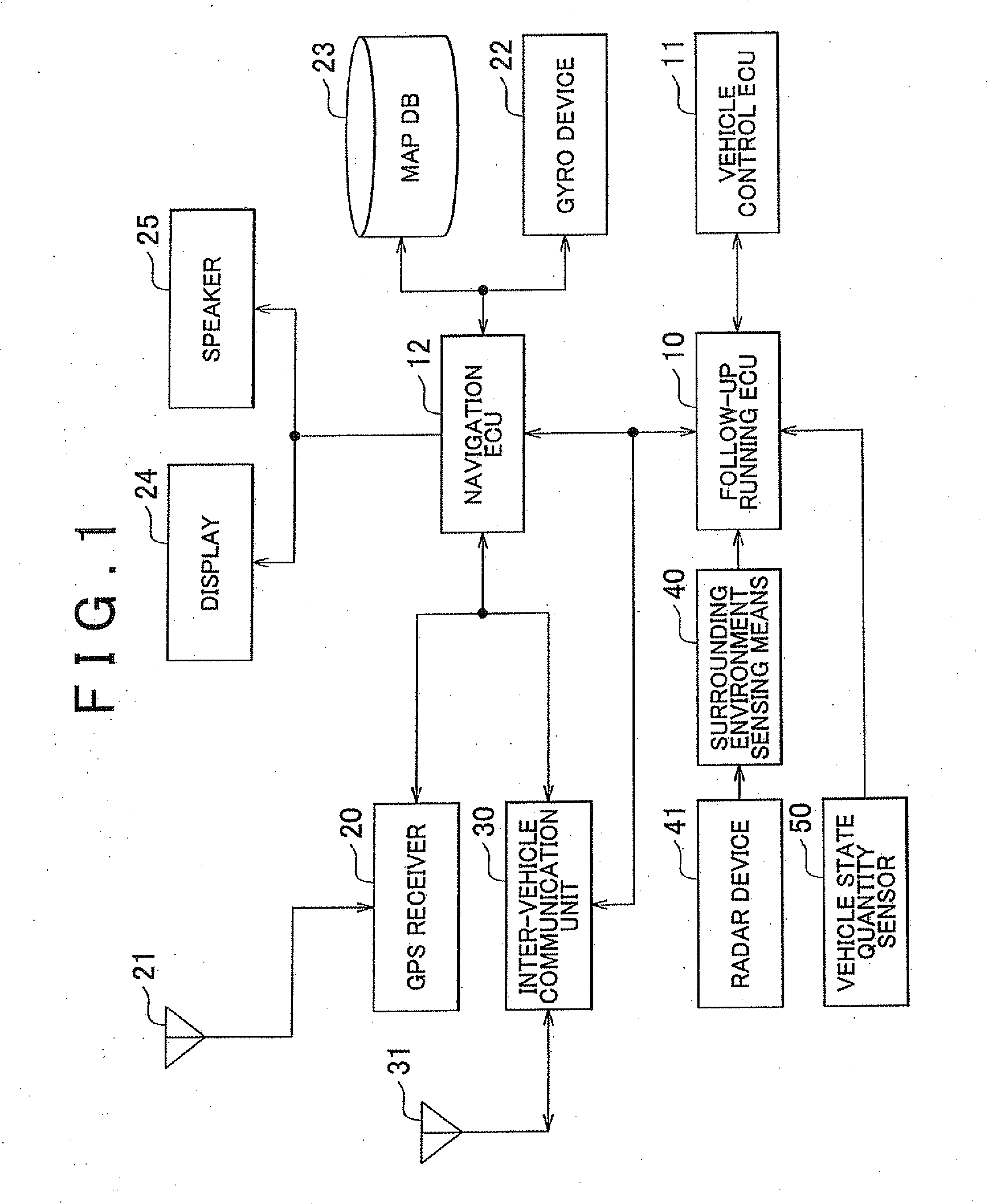 Vehicle control apparatus, target lead-vehicle designating apparatus, and vehicle control method