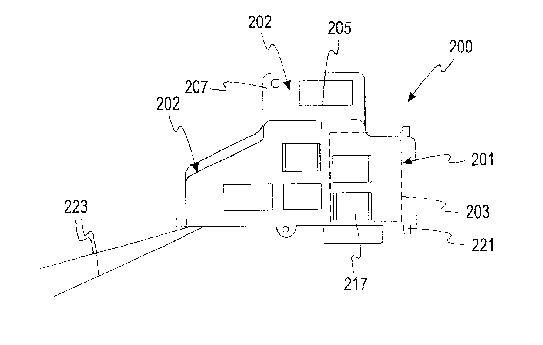 Flexible circuit adhered to metal frame of device